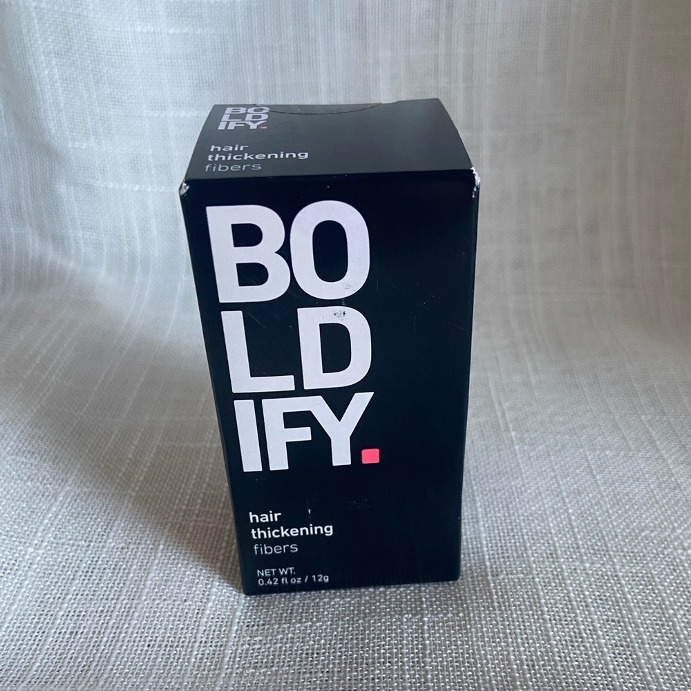 BOLDIFY Enhance Hair Thickening Fibers Black 0.42 oz (12g) New Boxed